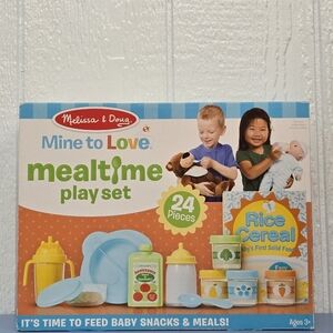 Melissa & Doug Mine to Love Mealtime Play Set - Blue and Yellow New